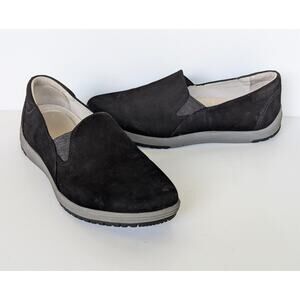 Dansko Laraine Black Suede Slip On Nice Casual Shoes Women's Size 40 or US 9.5